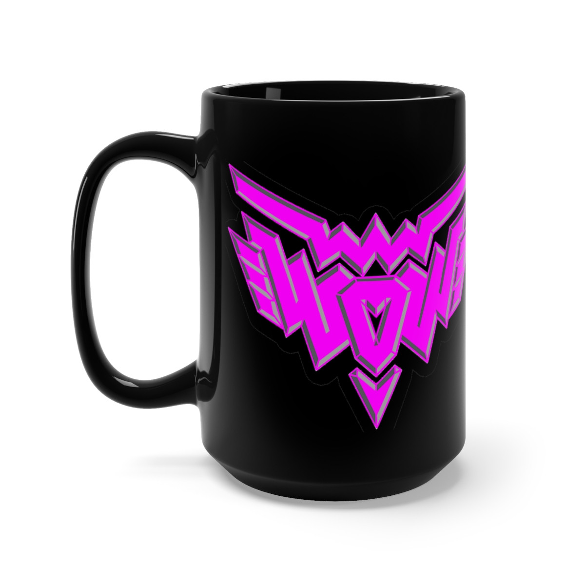  Wendy O Williams of the PLASMATICS Pink wow  Black Mug 15oz