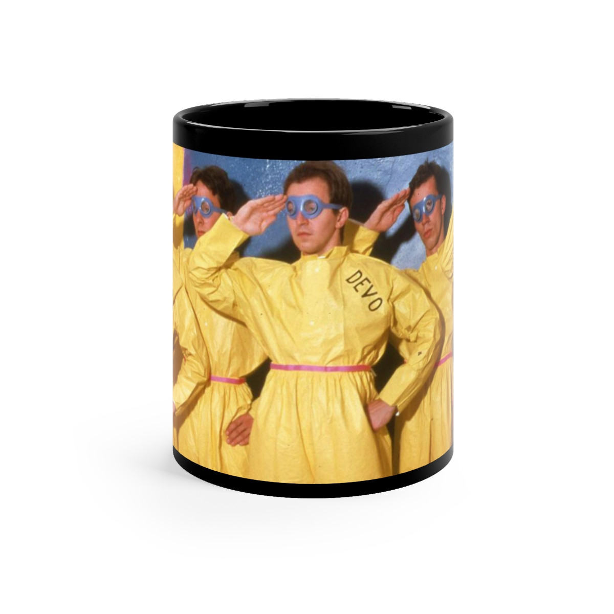DEVO Salute Black mug 11oz