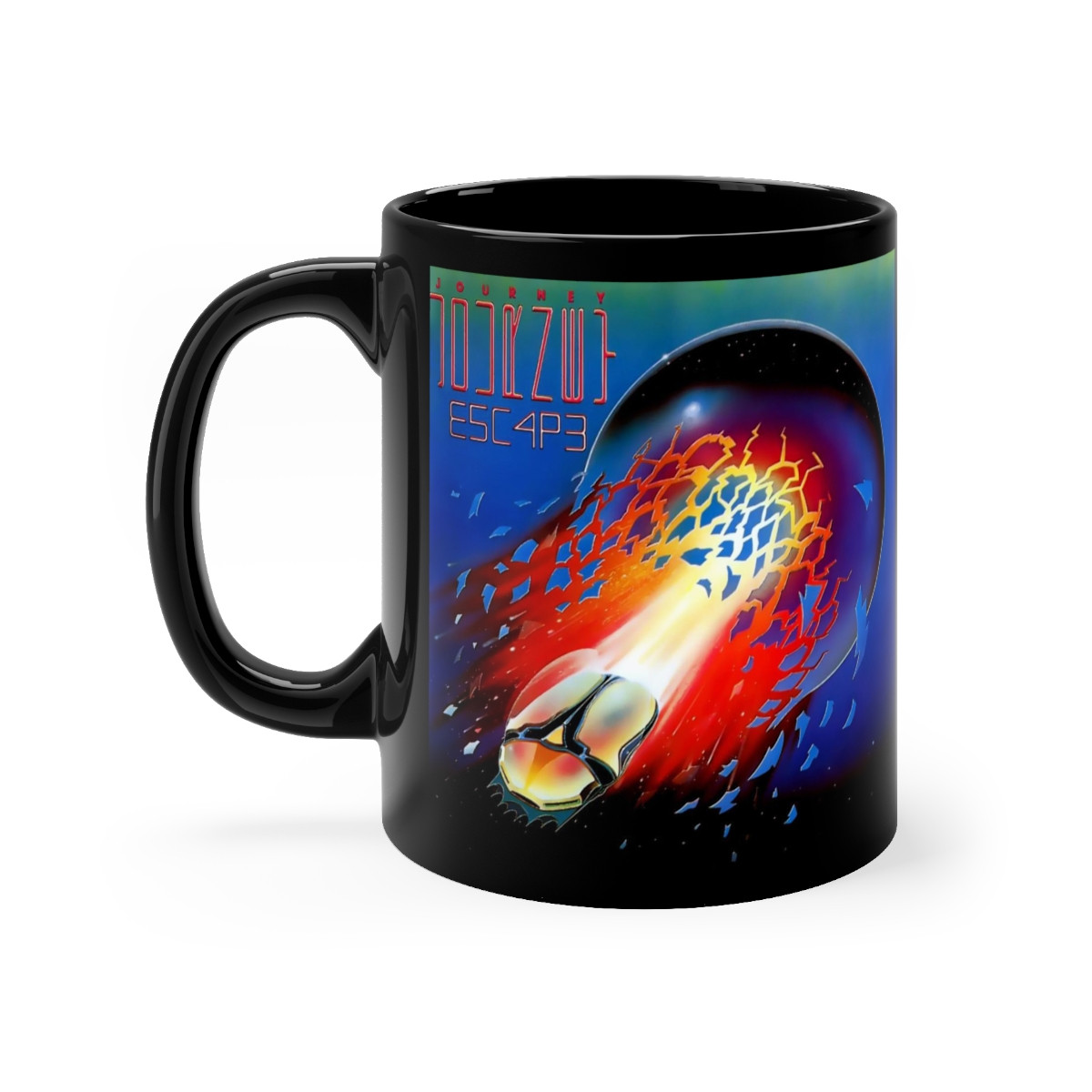 JOURNEY ESCAPE Black mug 11oz