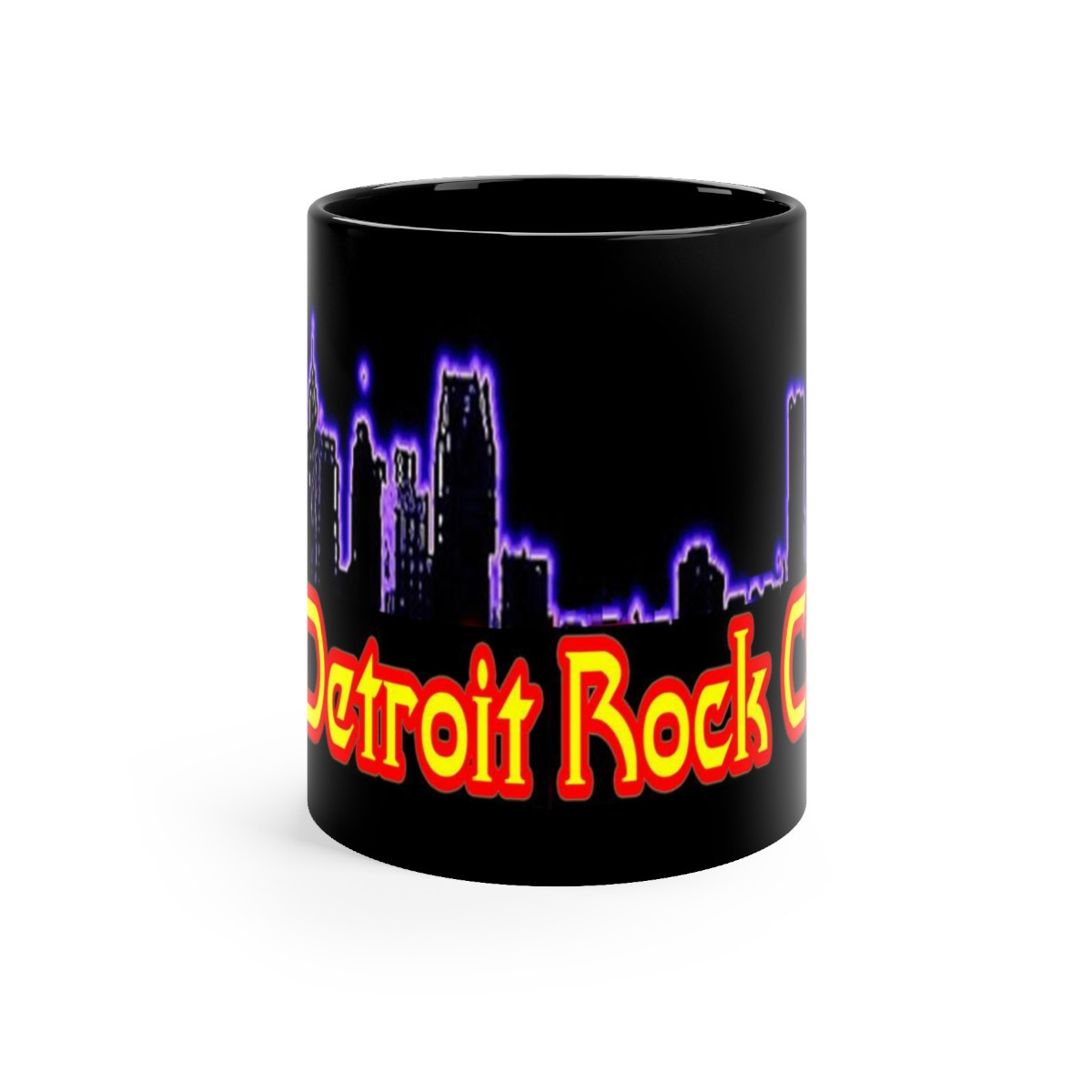 Detroit Rock City.org  1 Black mug 11oz