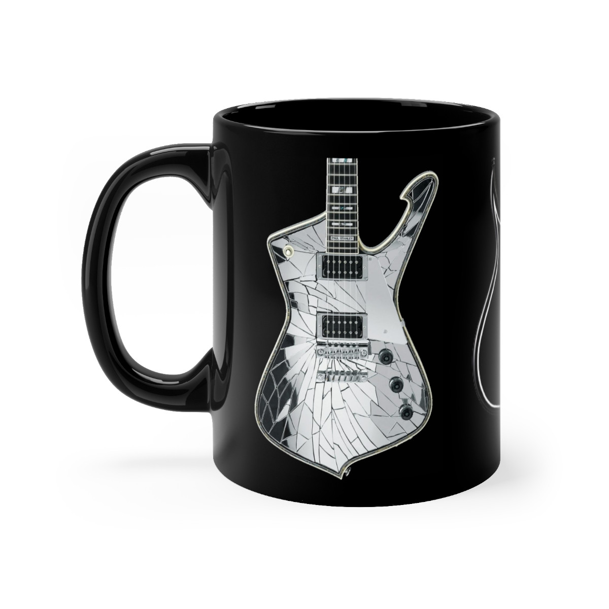 KISS All 3  Guitars used by Paul Gene and Tommy version 4 mug 11oz