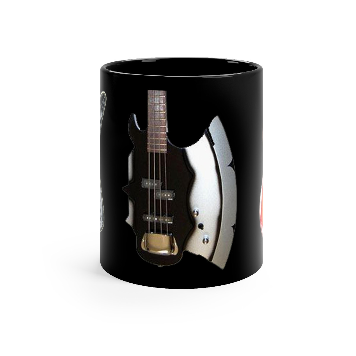  KISS All 3  Guitars used by Paul Gene and Ace version 1 mug 11oz