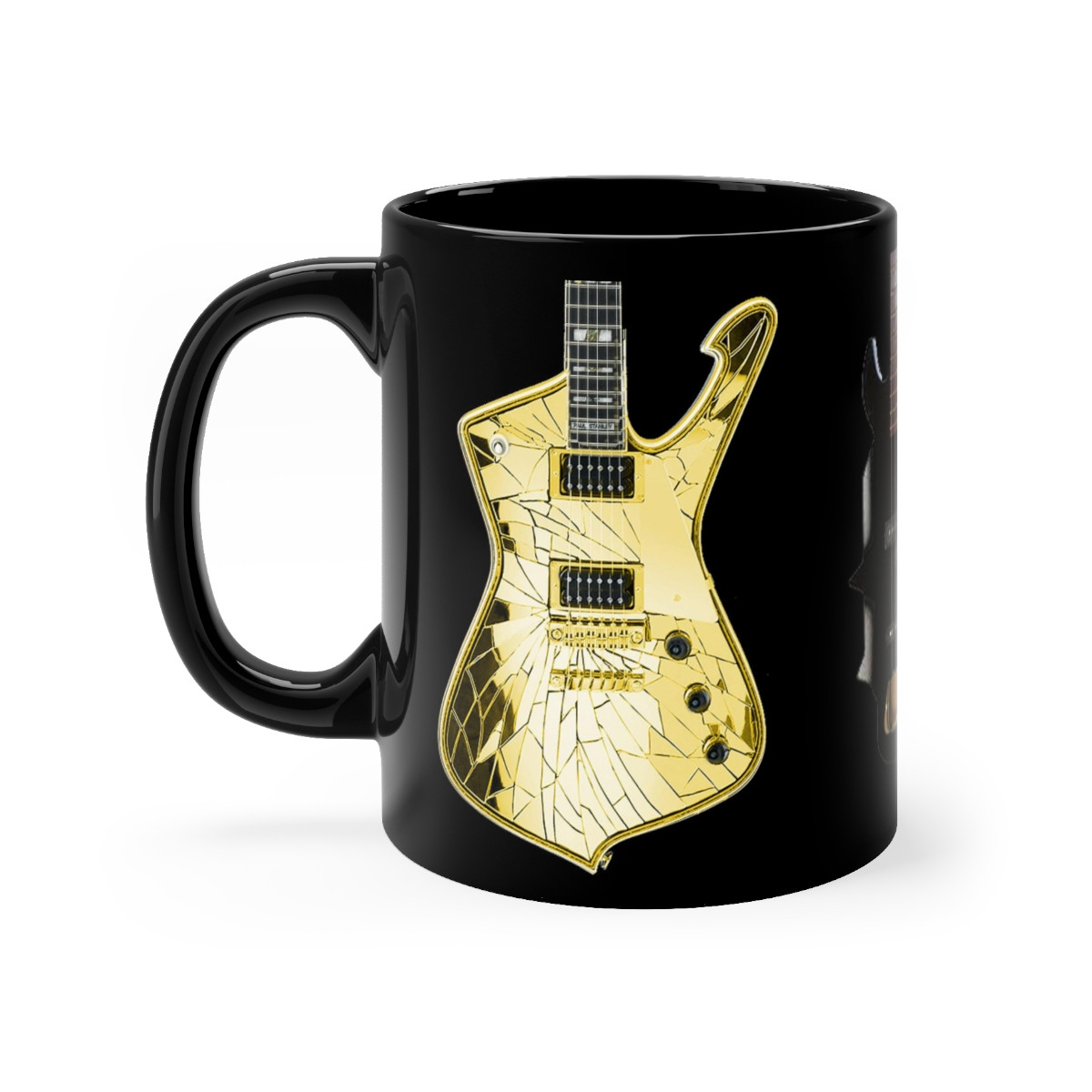 KISS All 3  Guitars used by Paul Gene and Tommy version 10 mug 11oz
