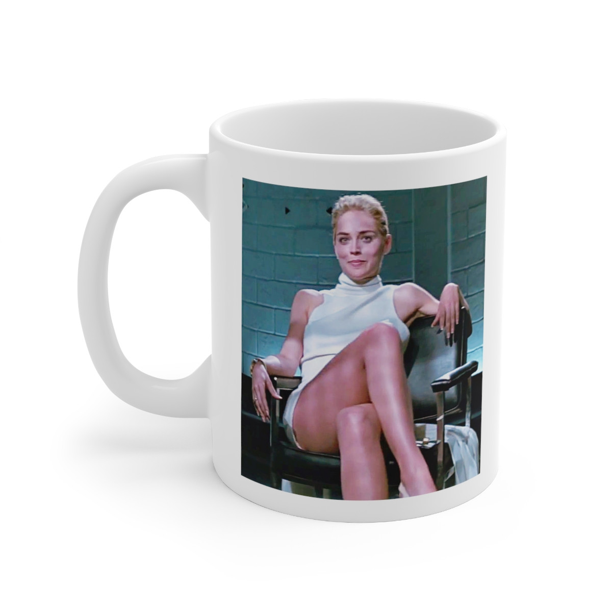 Basic Instinct Sharon Stone white Mug 11oz