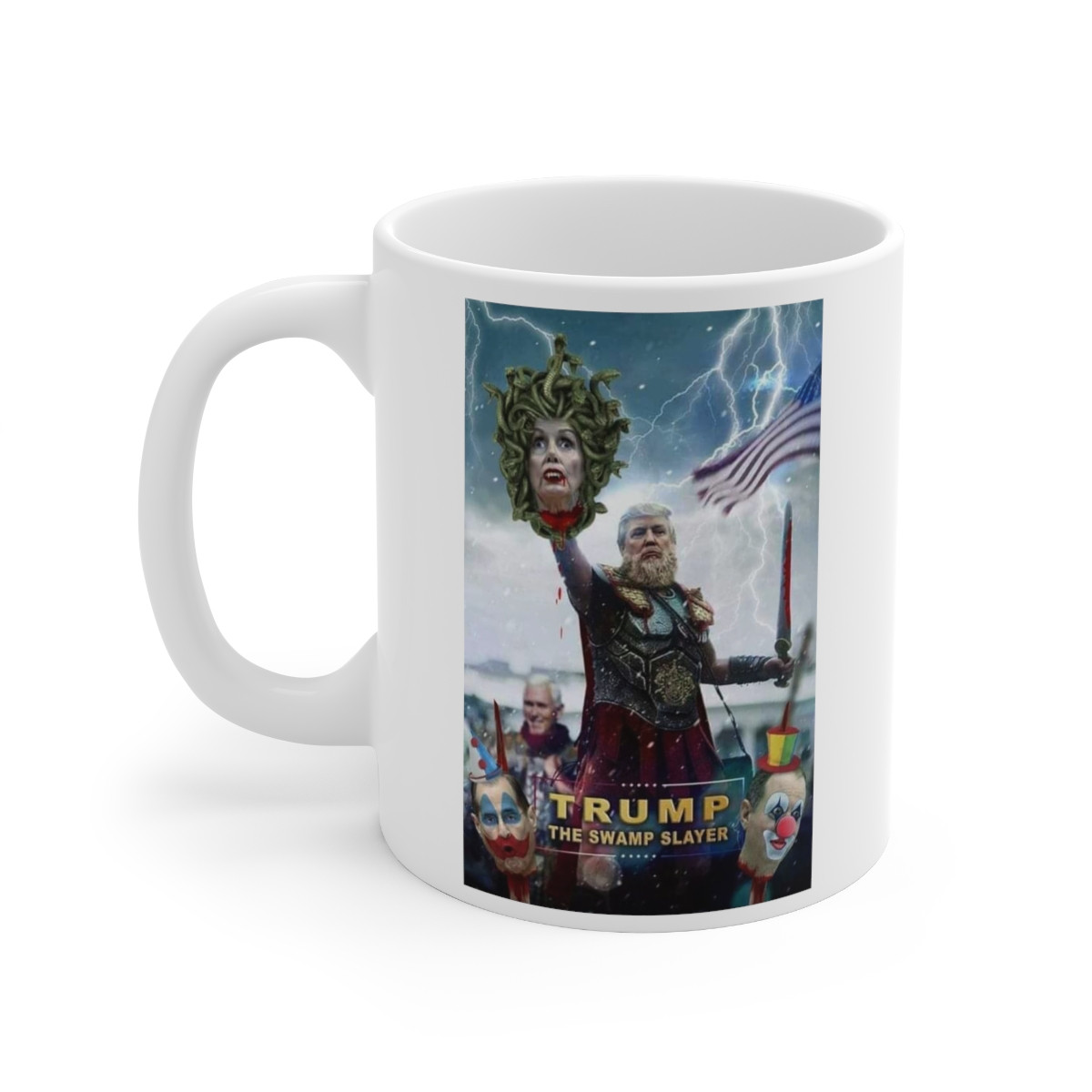 Donald J Trump Swamp Slayer white Mug 11oz