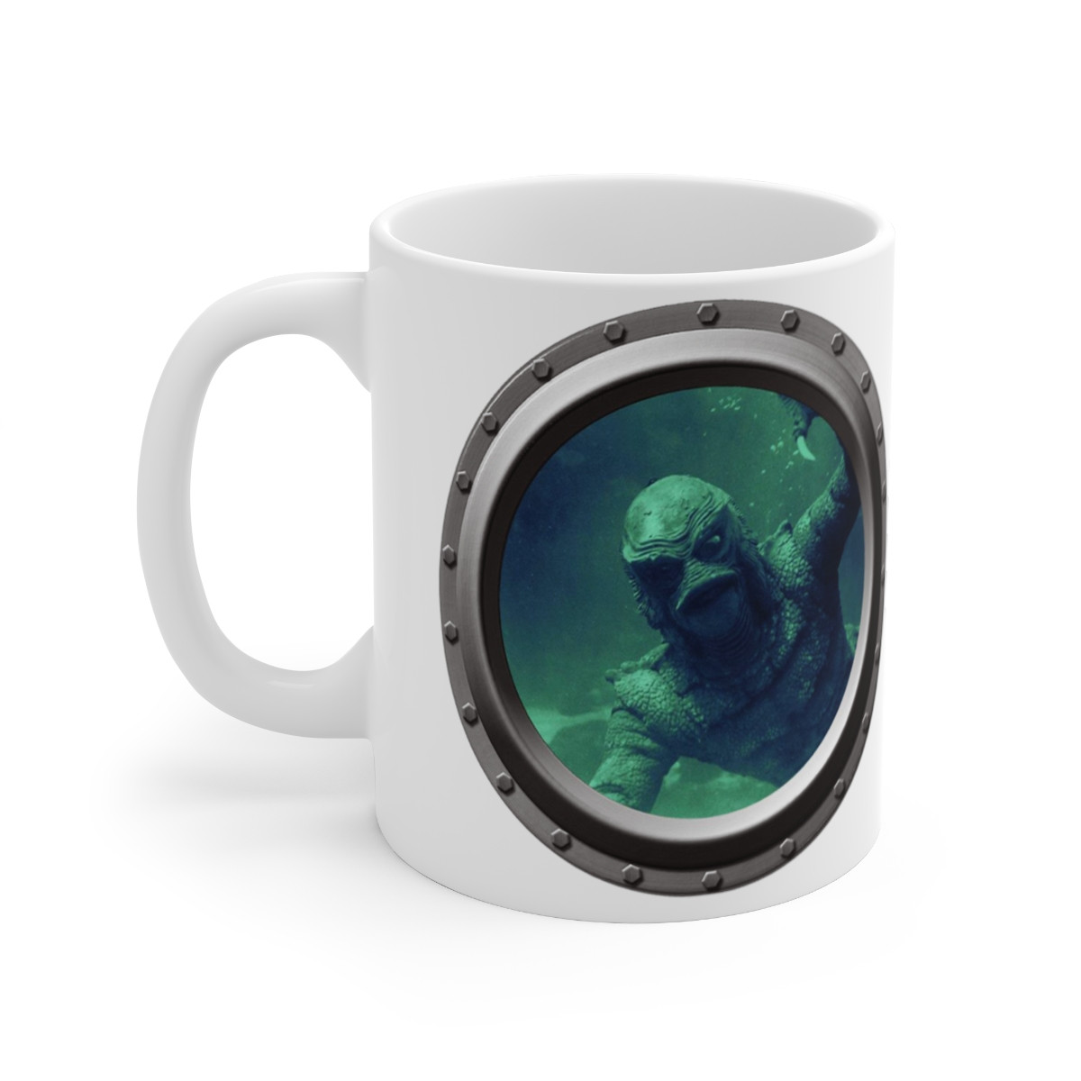 The Creature From The Black Lagoon white Mug 11oz