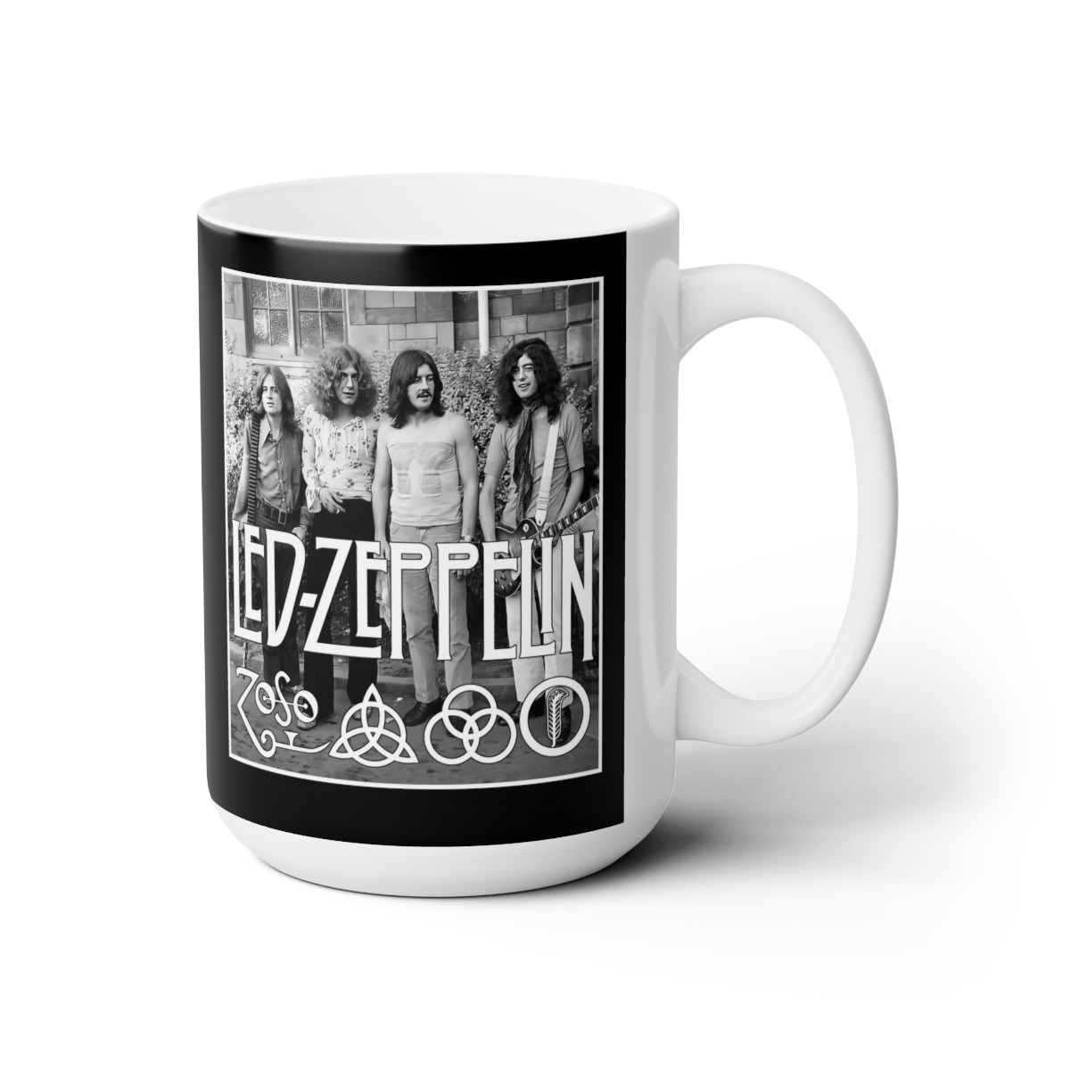 Led Zeppelin white Ceramic Mug 15oz