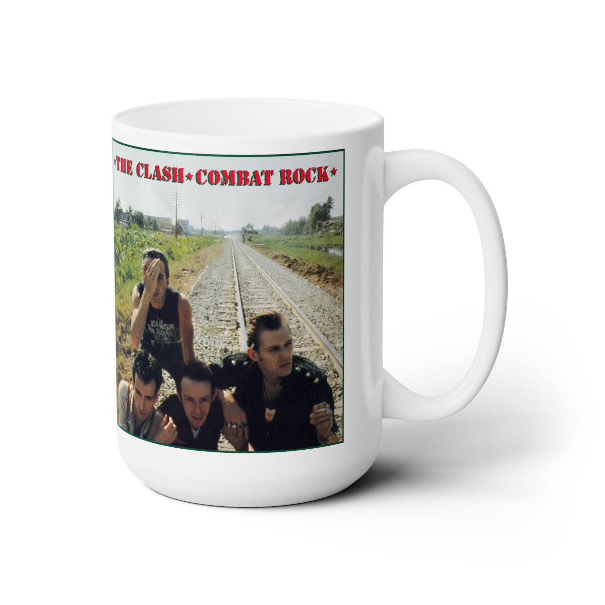 The Clash Combat Rock white Mug 15oz