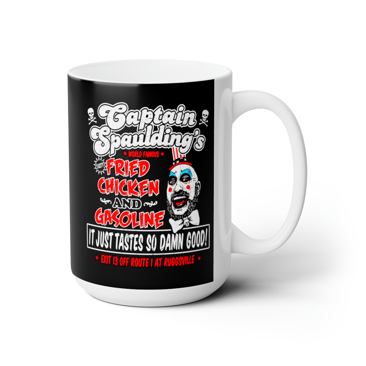 Captain Spaulding's Fried Chicken n Gasoline Mug 15oz