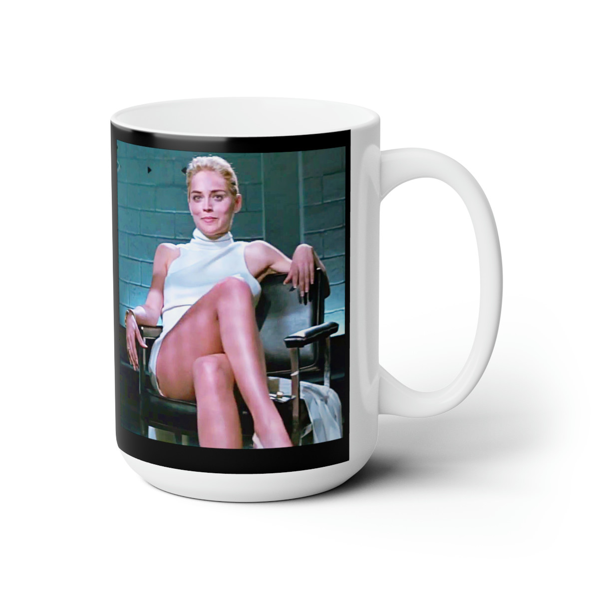 Basic Instinct sexy Sharon Stone Mug 15oz