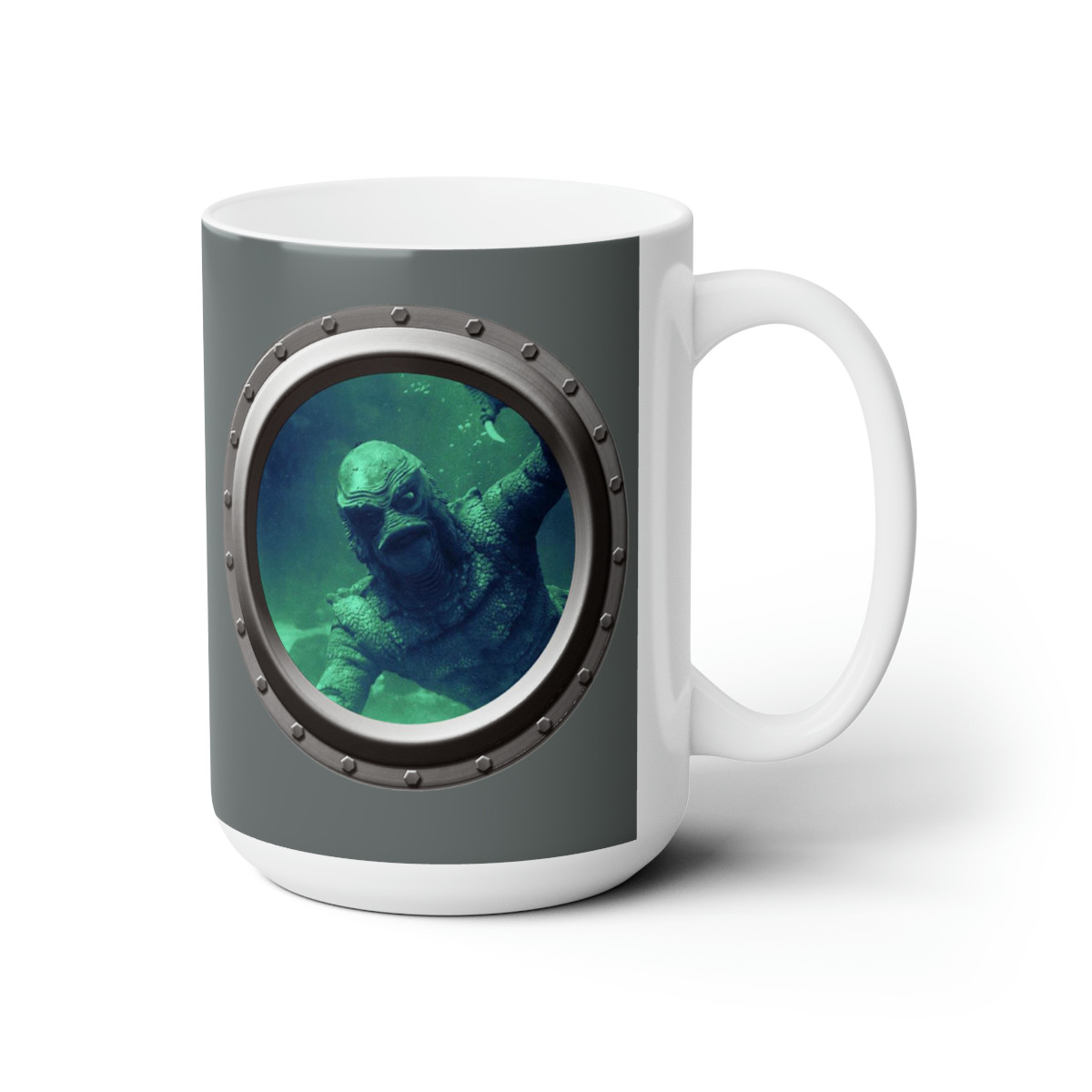 Creature From The Black Lagoon porthole  Mug 15oz