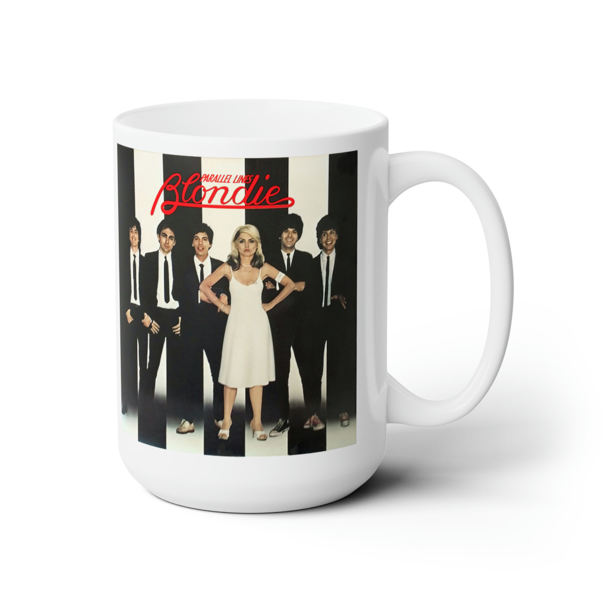 BLONDIE Parallel Lines white  Mug 15oz