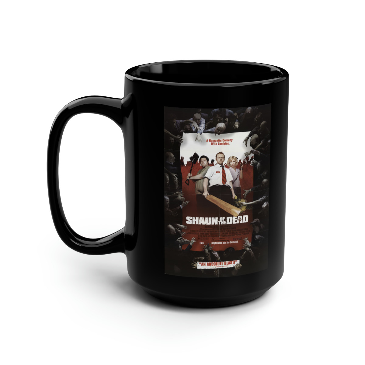 Shaun Of The  Dead Poster  Black Mug 15oz