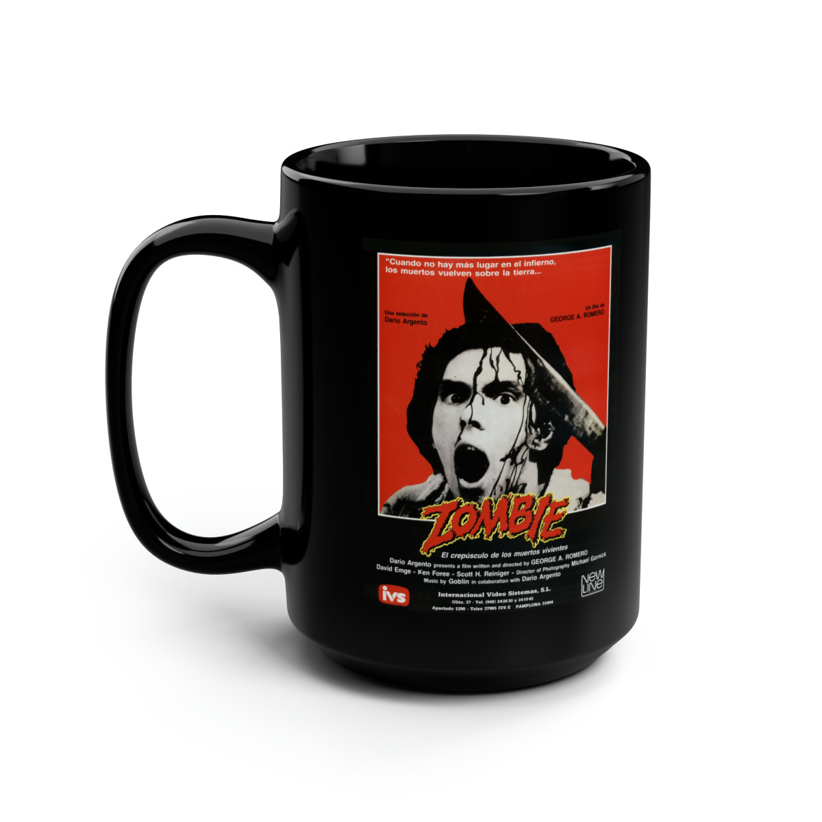 ZOMBIE Dawn Of The Dead Poster  Black Mug 15oz