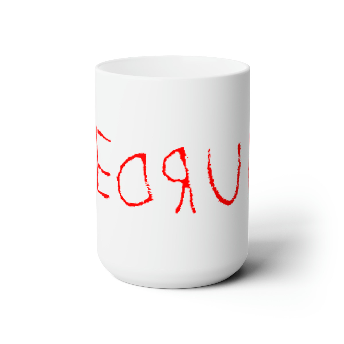 The Shining REDRUM white Mug 15oz