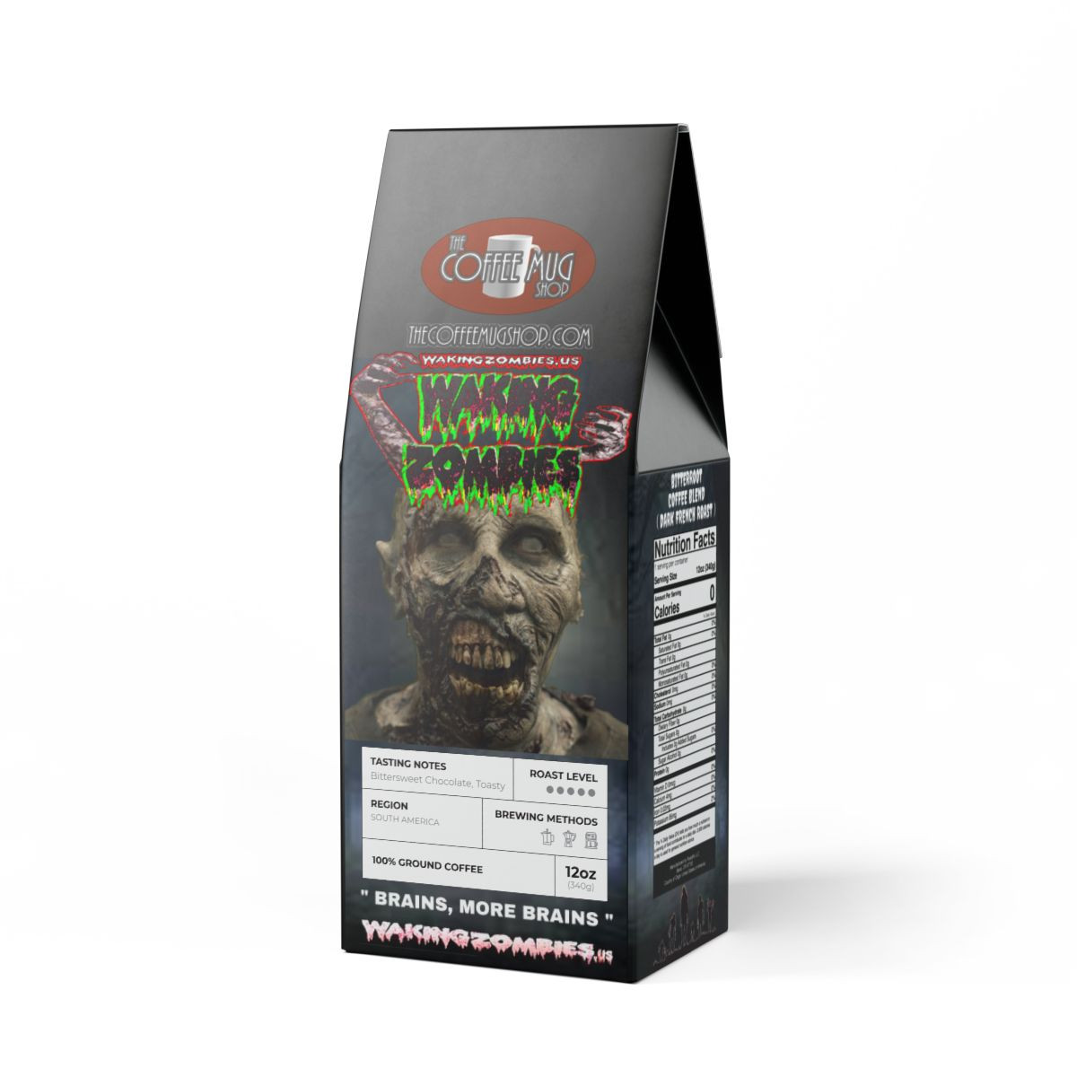 WAKING ZOMBIES Bitterroot Coffee Blend (Dark French Roast)