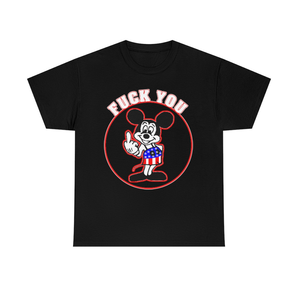 F U Have my mouse middle finger MF Short Sleeve Tee