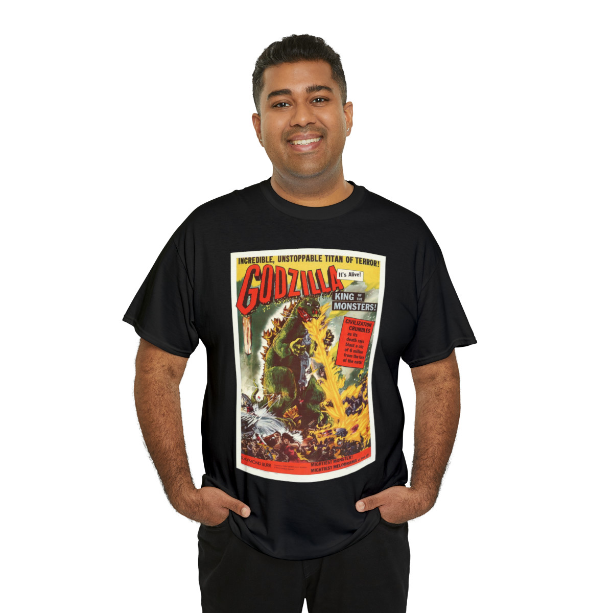 GODZILLA The Original Movie Poster  Unisex Heavy Cotton Tee