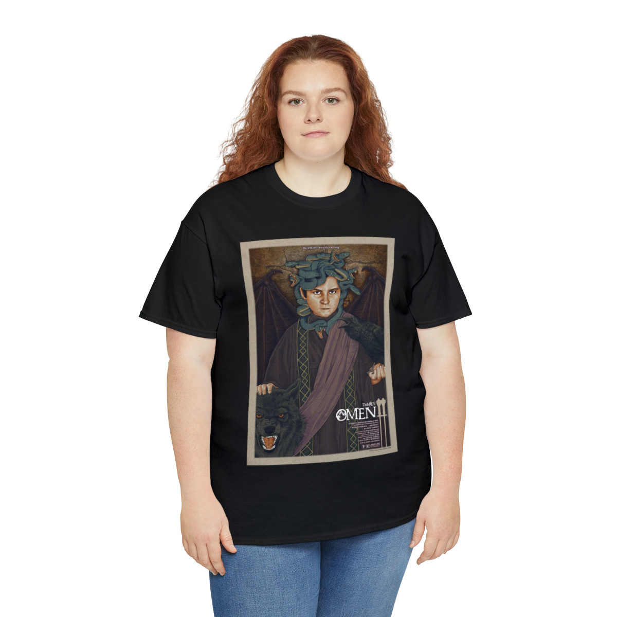 Damian The Omen 2 the wall Poster Unisex Heavy Cotton Tee