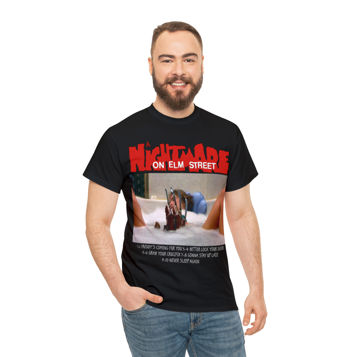 A Nightmare On Elm Street Never Sleep Again Unisex Heavy Cotton Tee