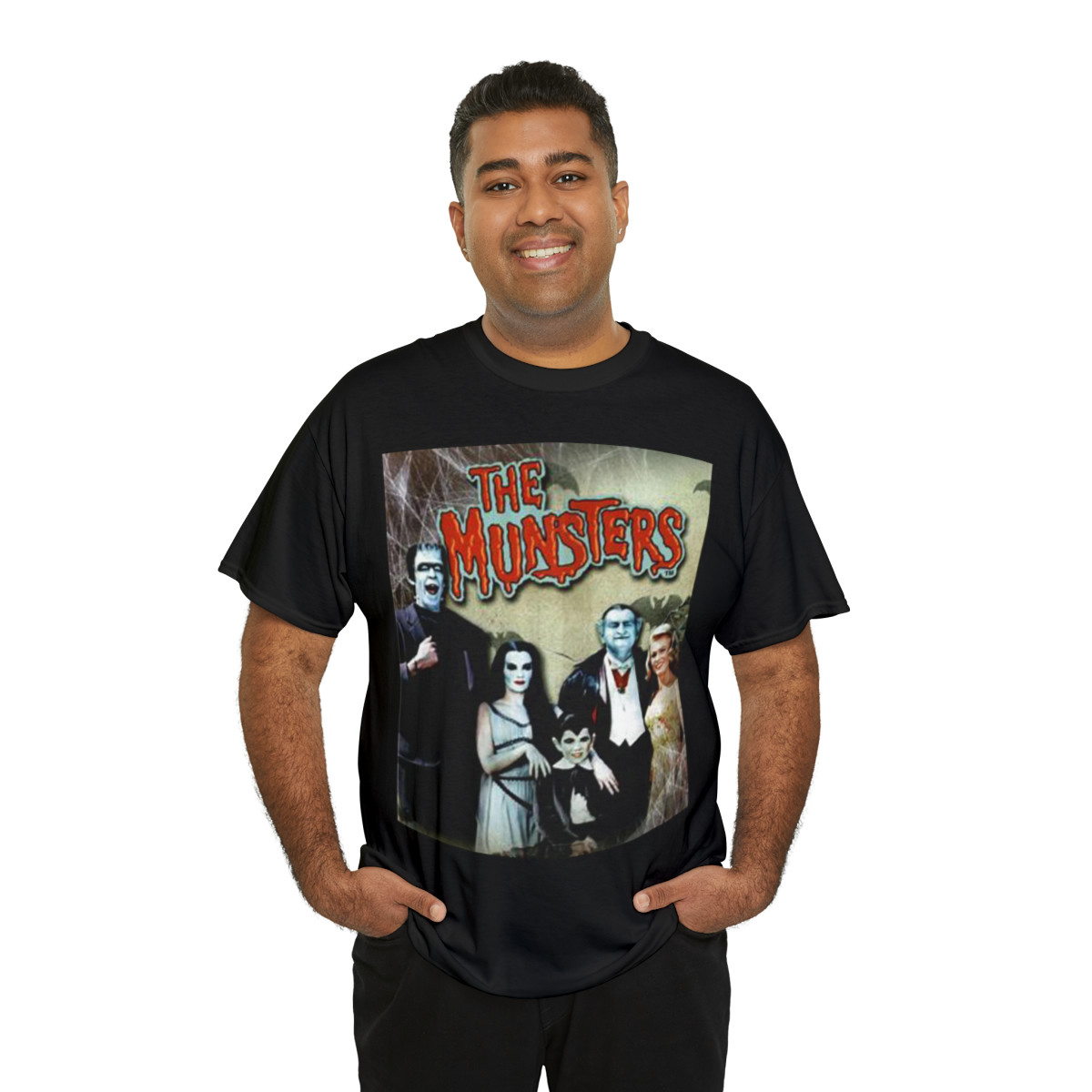 MUNSTERS cast  Unisex Heavy Cotton Tee