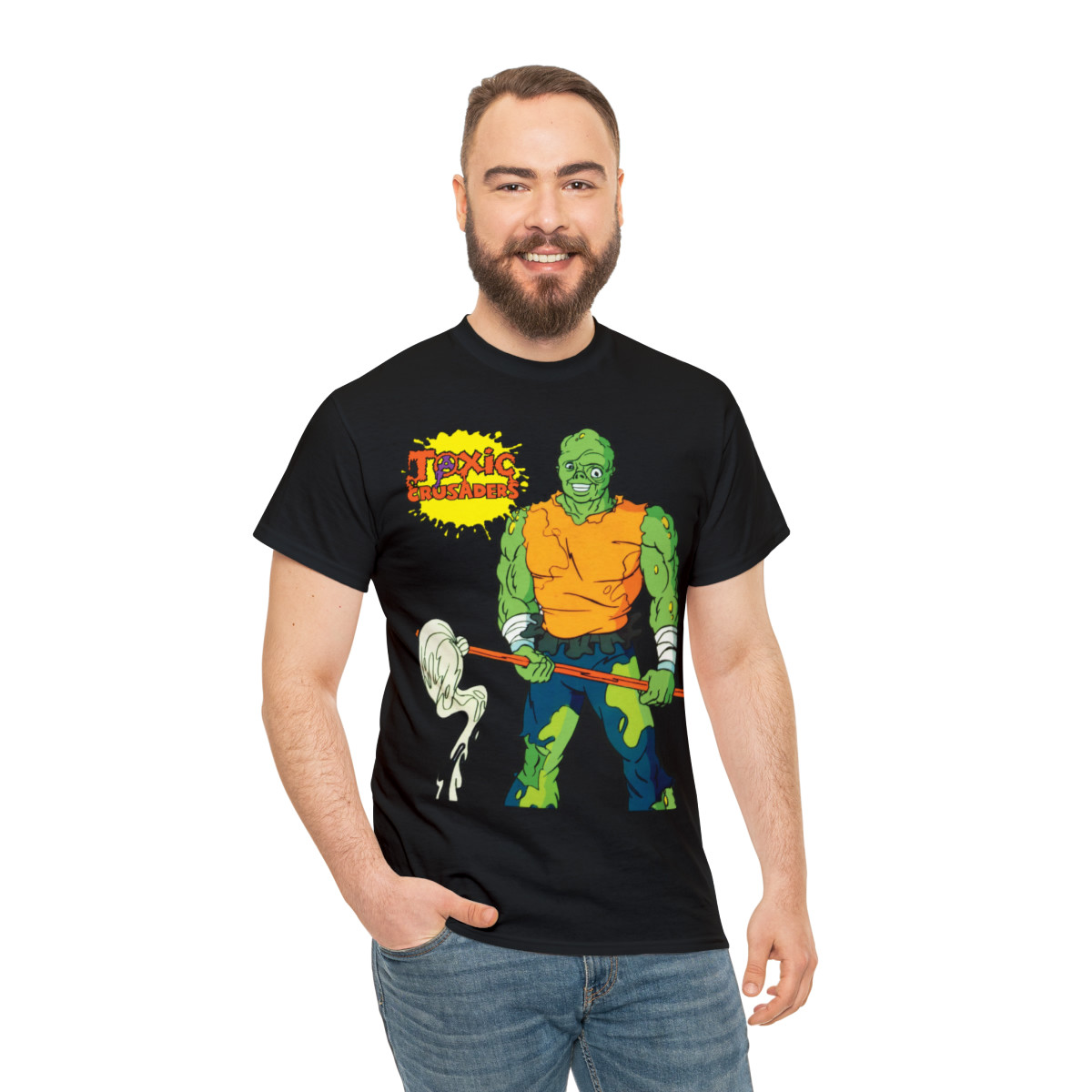 Toxie and The Toxic Crusaders 80s cartoon Troma  Short Sleeve Tee
