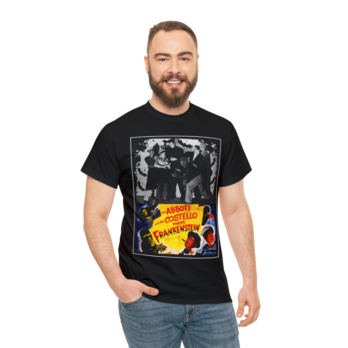 Abbott and Costello Meet Frankenstein Unisex Short Sleeve Tee