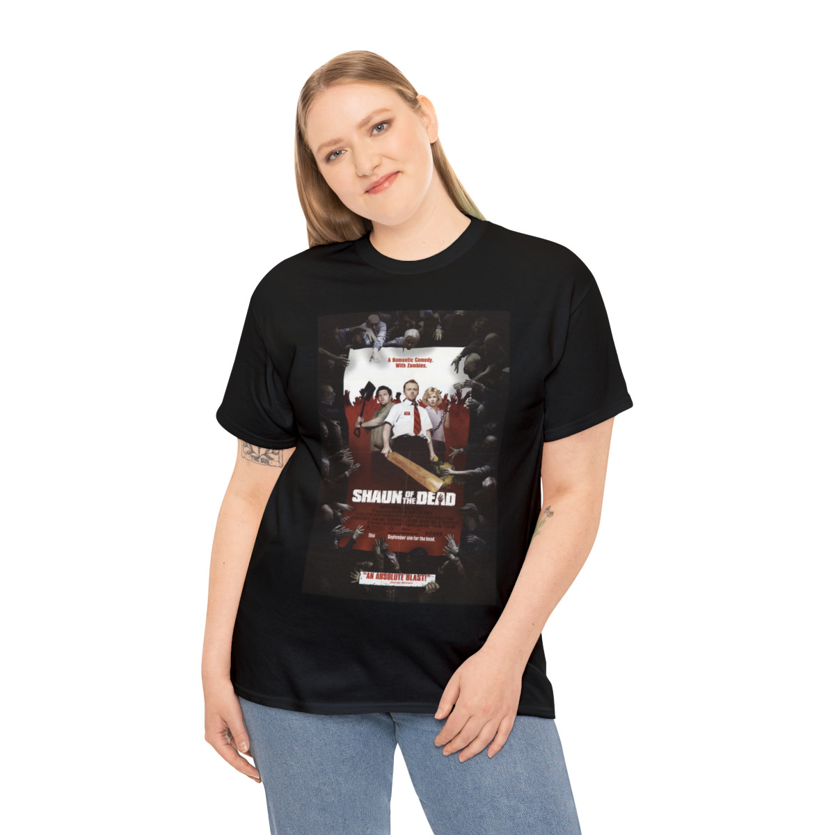 Shaun Of The Dead Poster Unisex Heavy Cotton Tee