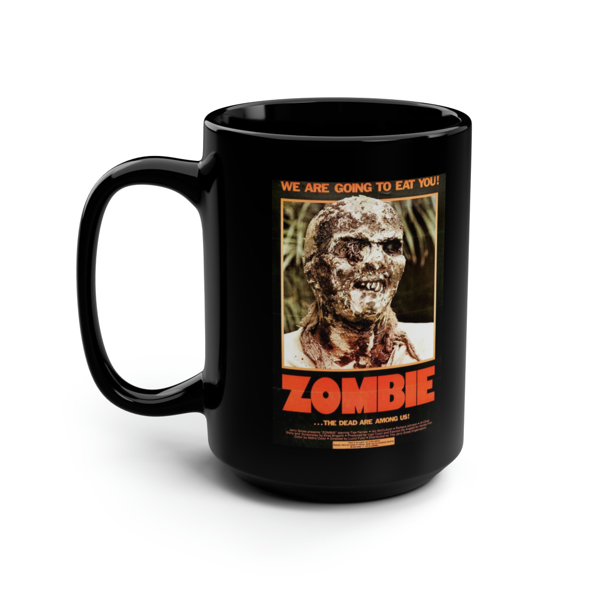ZOMBIE  Dead Poster  Black Mug 15oz