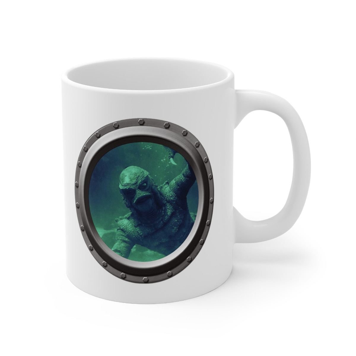 Horror classic The Creature From The Black Lagoon white Mug 11oz