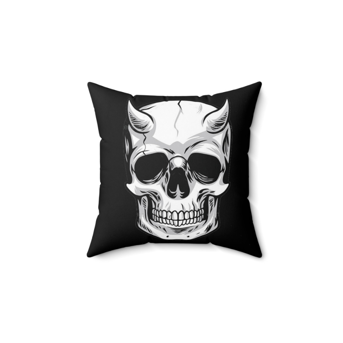 Demon Skull complete Spun Polyester Square Pillow gift
