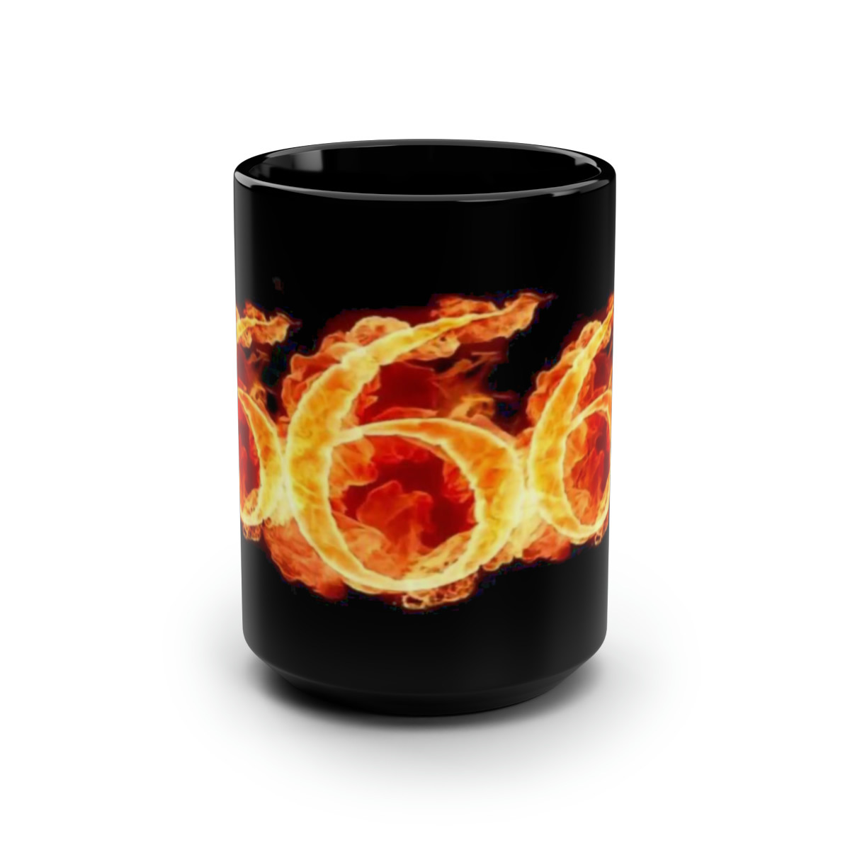 666 The Number of the beast  Black Mug 15oz