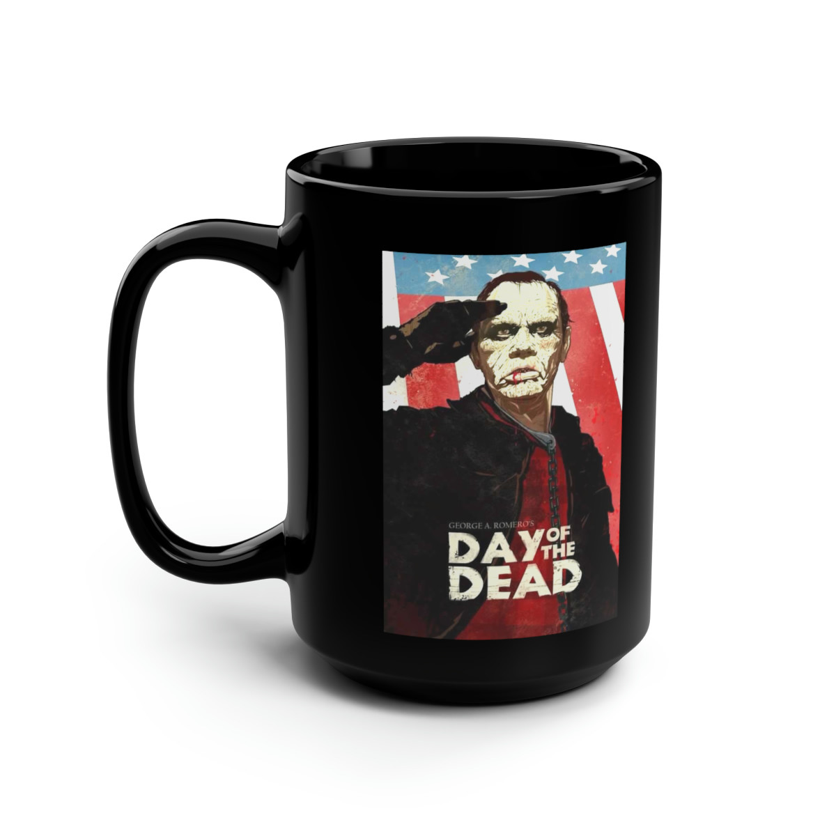 Day Of The Dead Bud Salutes  Poster  Black Mug 15oz