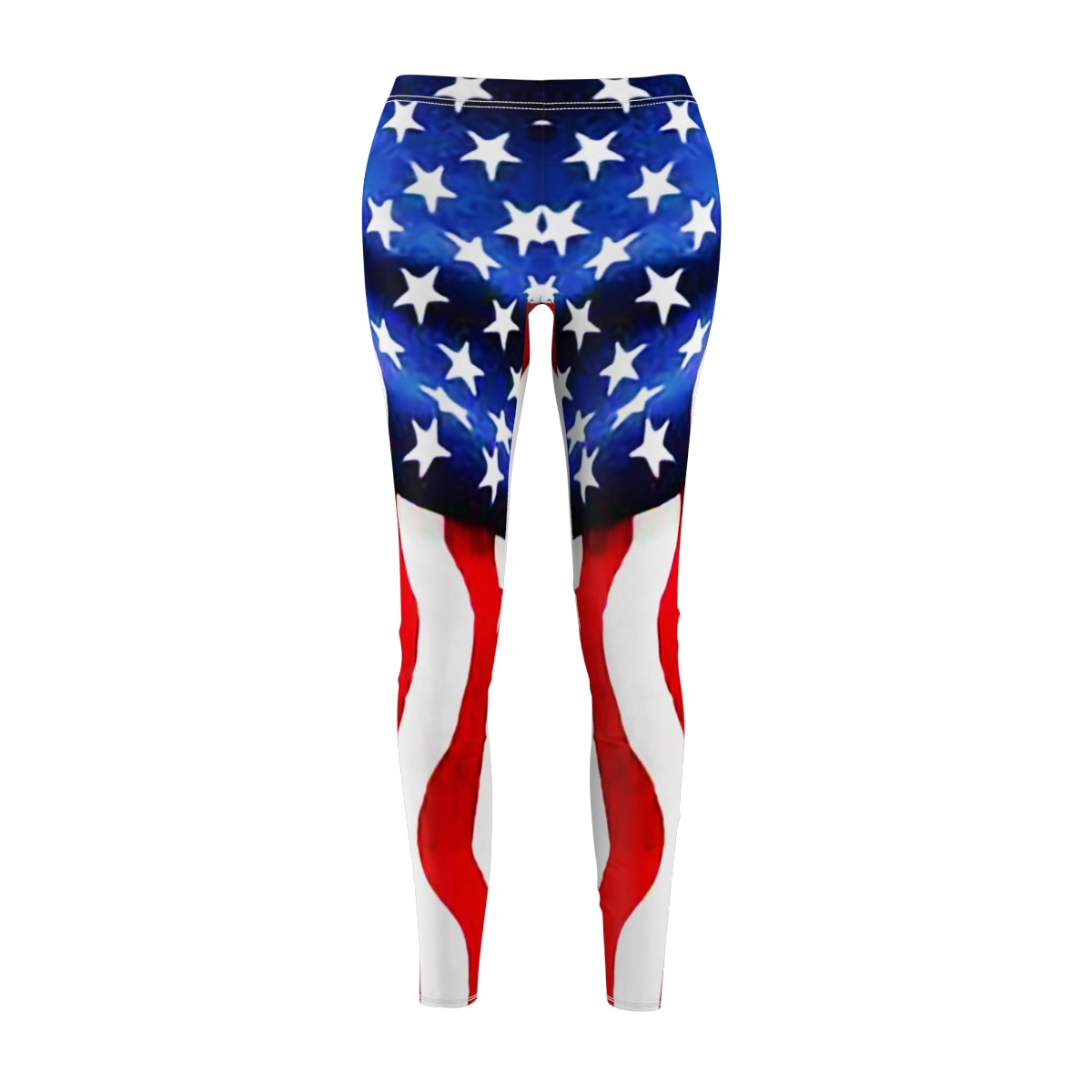 Flag Design Number 1 Women's Cut & Sew Casual Leggings (AOP)