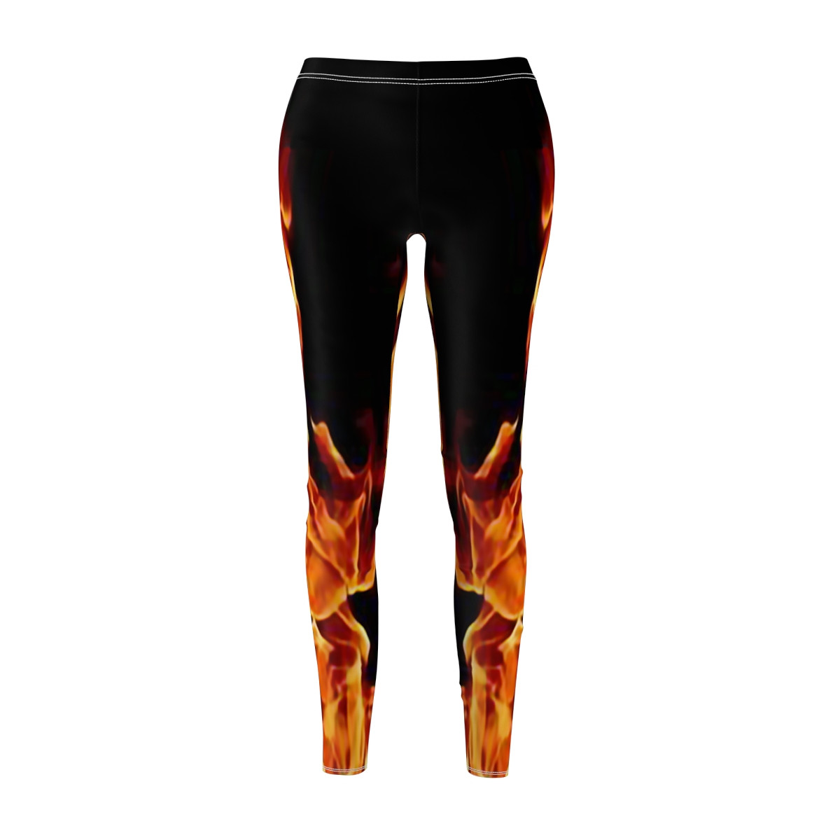 Charisma Flames Design Number 2 Women's Cut & Sew Casual Leggings (AOP)