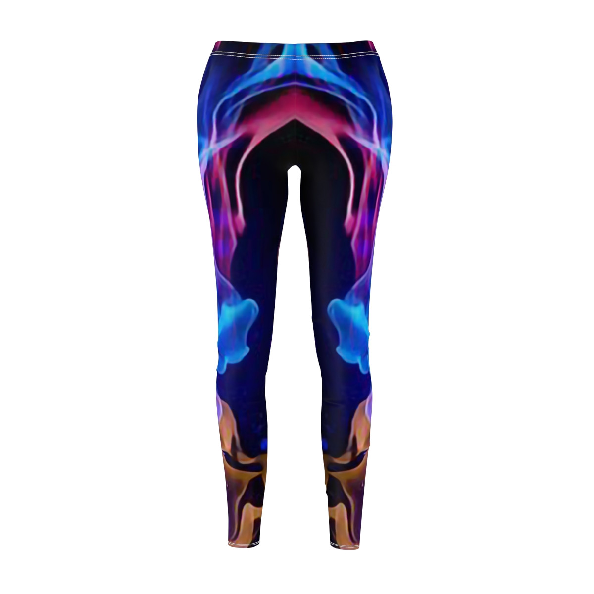 Charisma Color Flames Design Number 2 Women's Cut & Sew Casual Leggings (AOP)