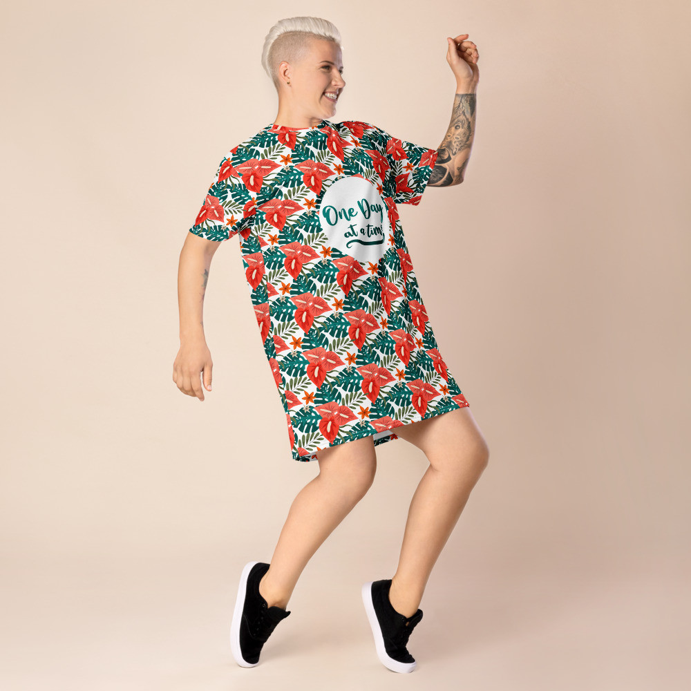 One Day at a Time T-shirt dress