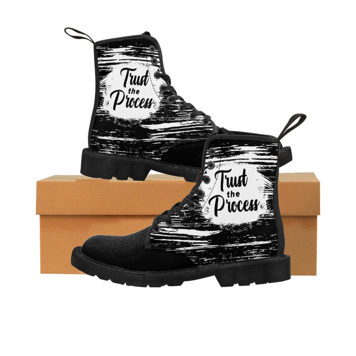Trust The Process Women's Black Boots