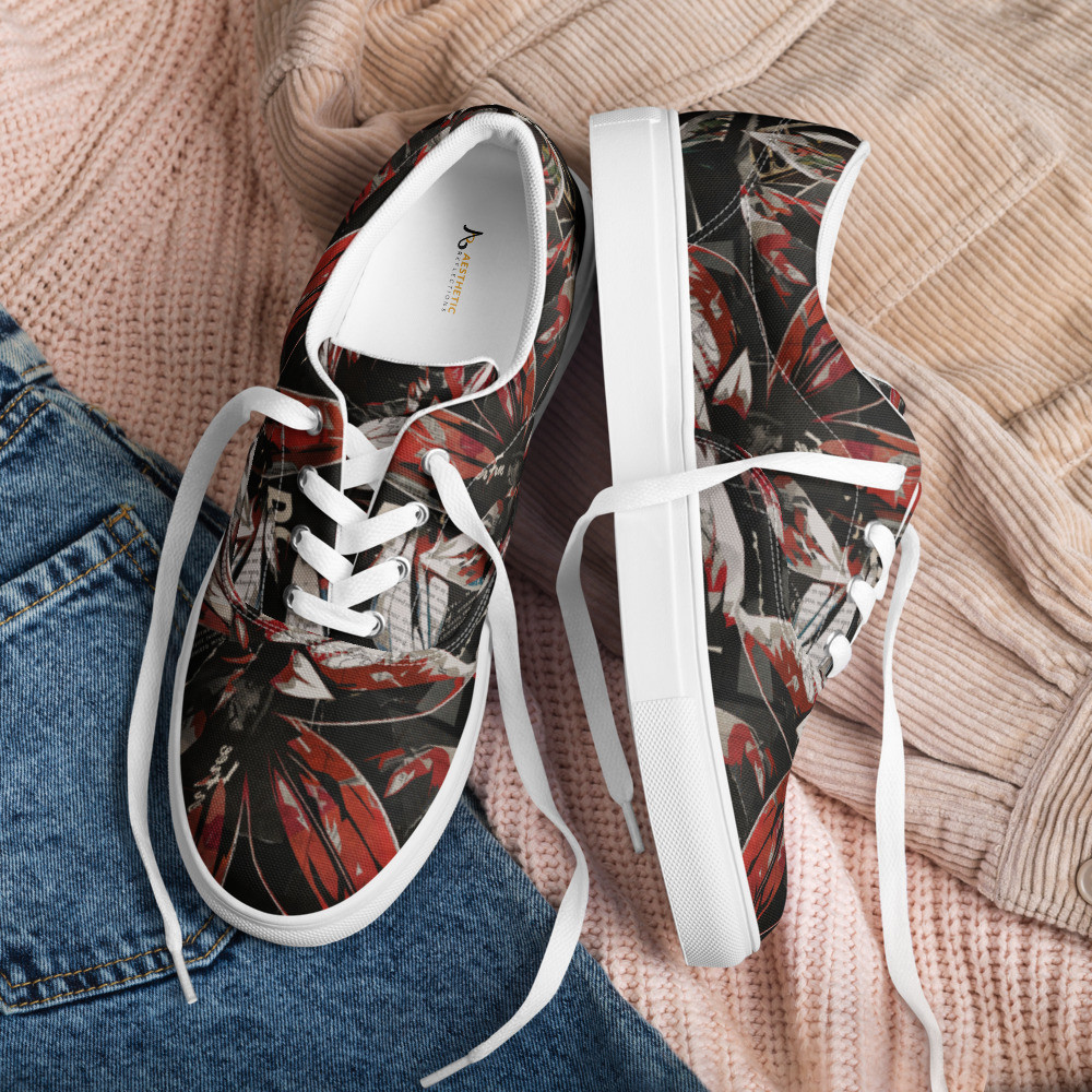 The Abstract Windows of Nature men's lace up shoes