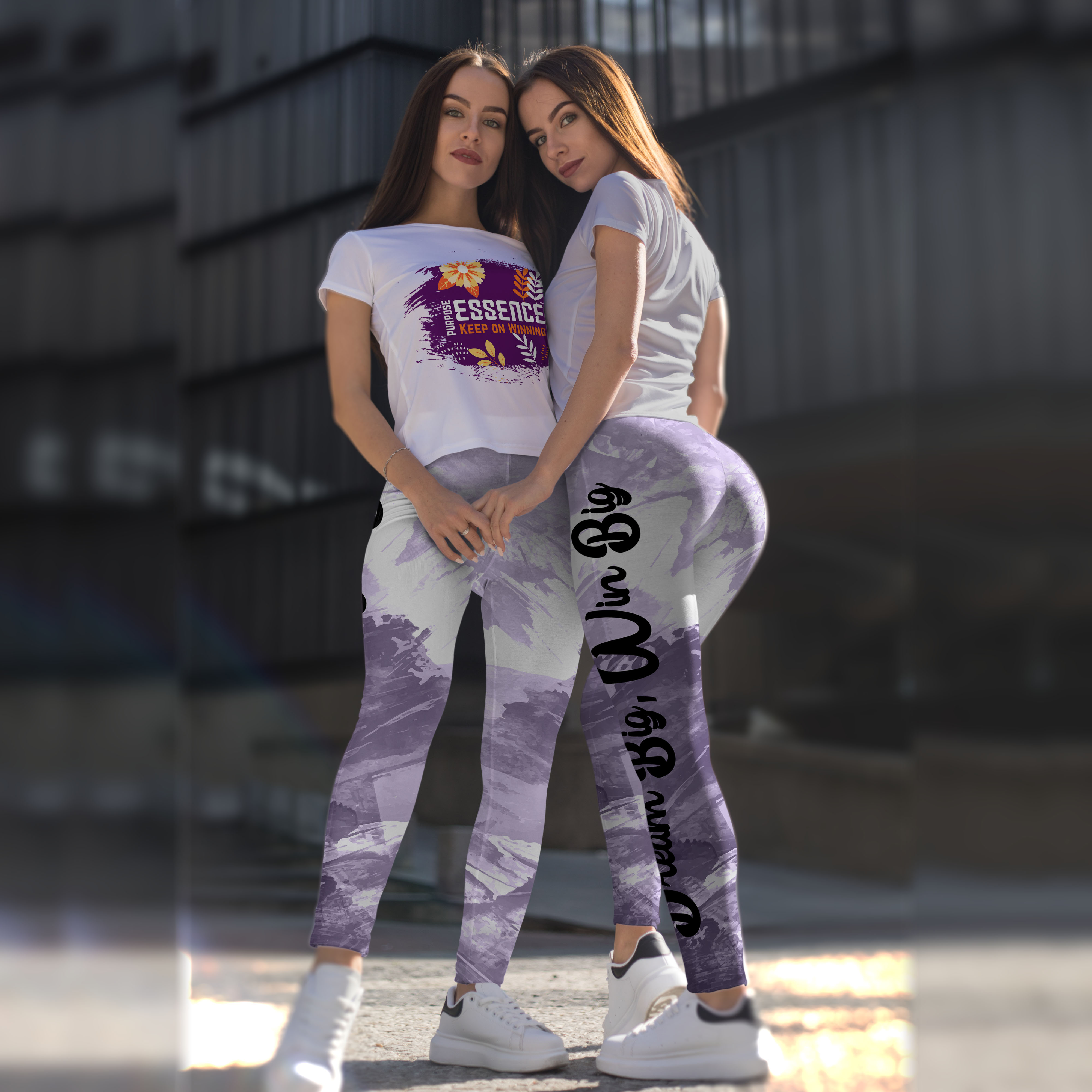 Lilac Dream Big, Win Big Leggings