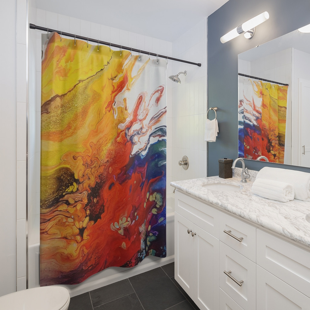 "Bloom" Luxury Shower Curtain