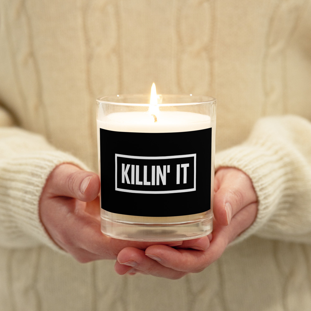 Killin' It Glass jar soy wax candle