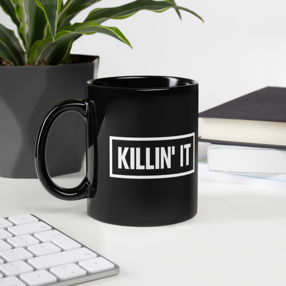 Killin' It Black Glossy Mug