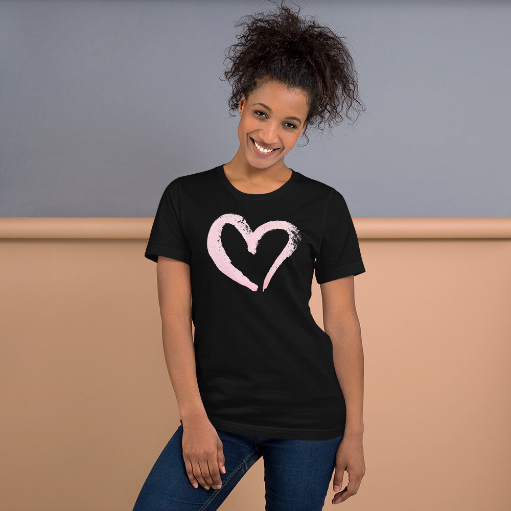 Pink Heart Unisex t-shirt