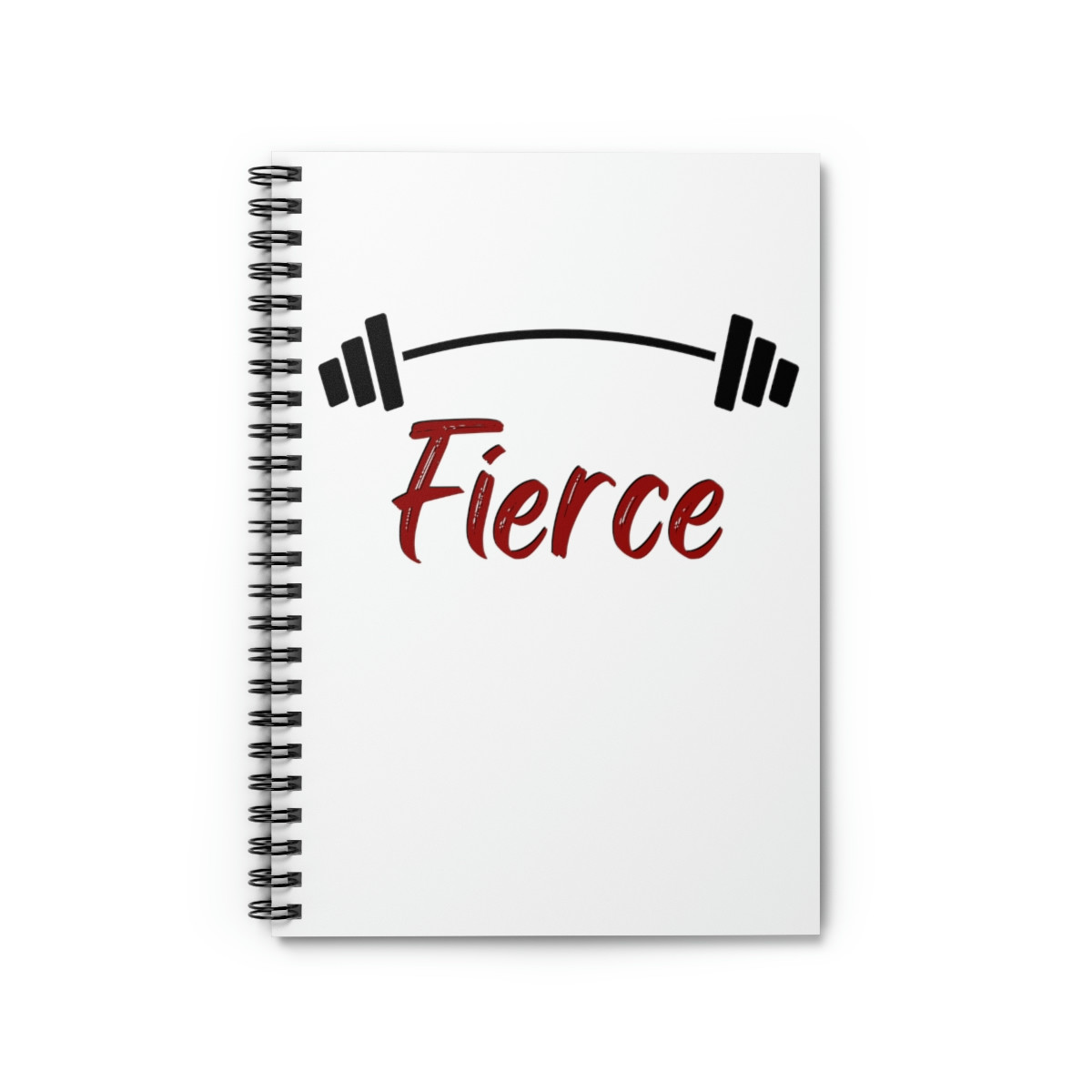 Fierce Barbell Spiral Notebook - Ruled Line