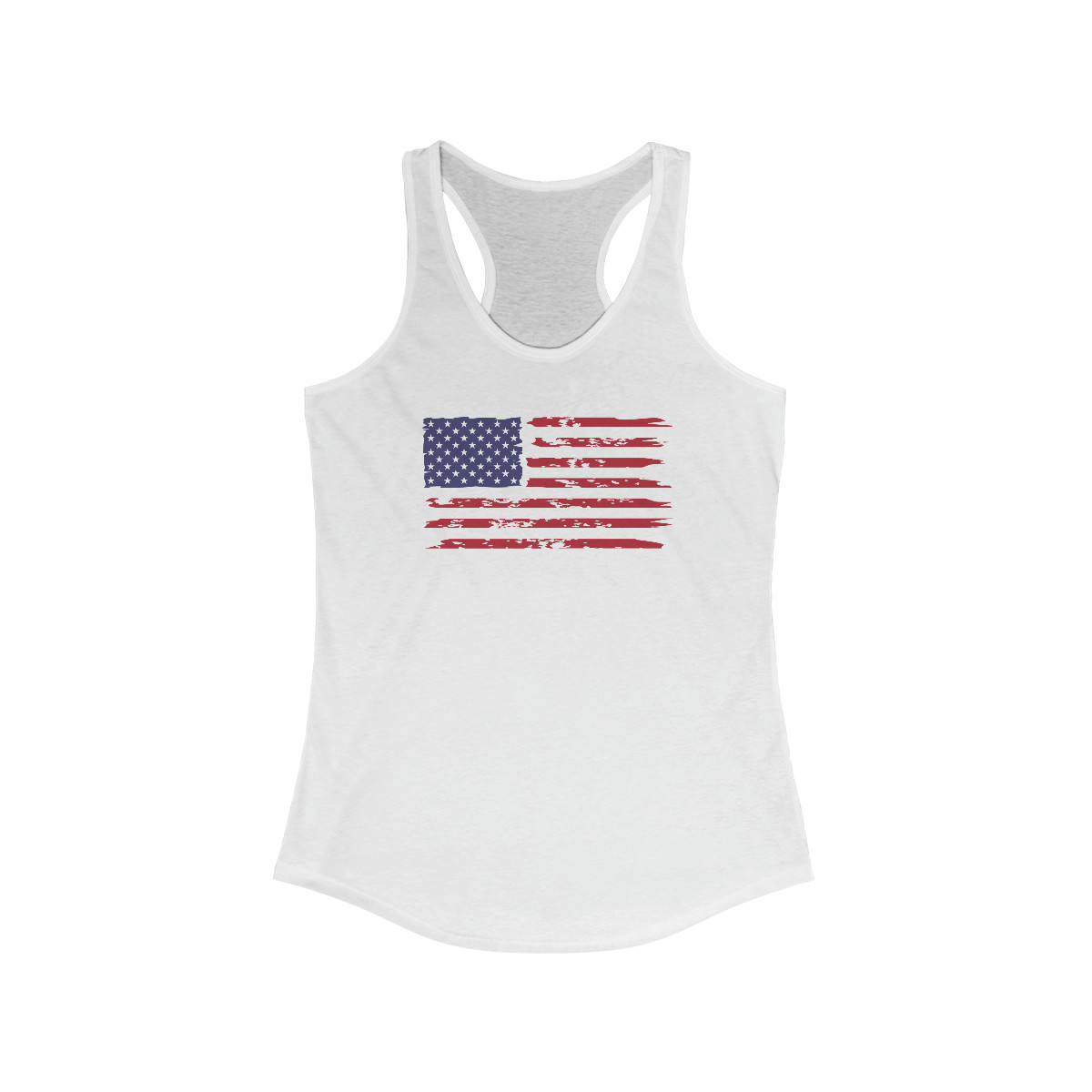 American Flag Women's Ideal Racerback Tank