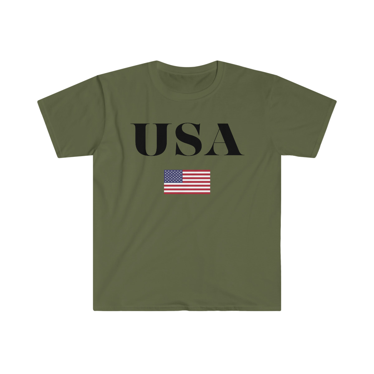 USA Flag Unisex Softstyle T-Shirt
