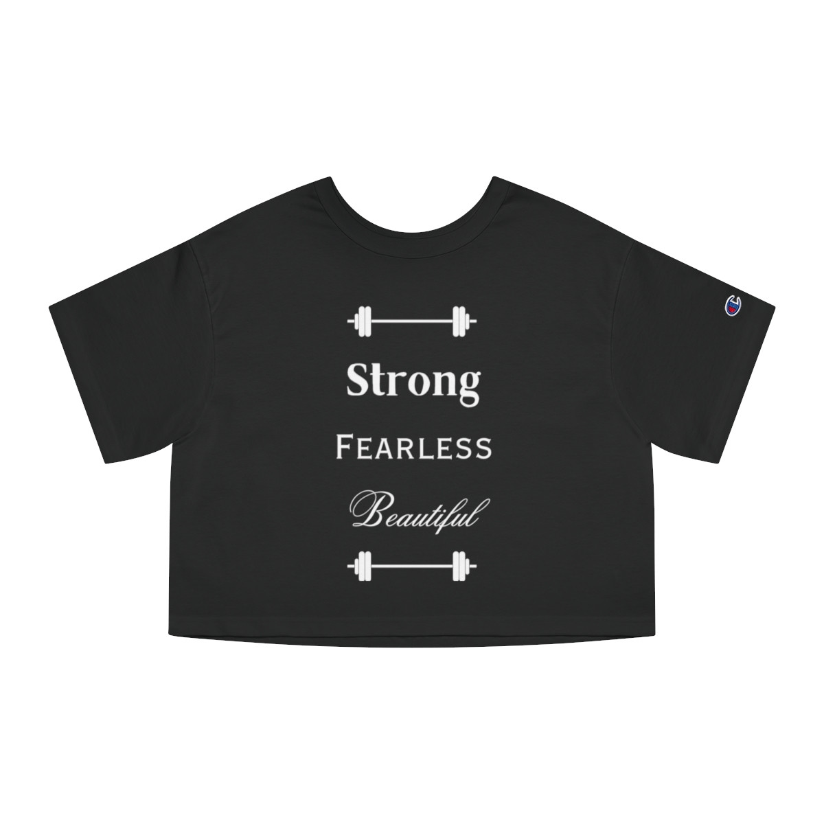 Strong Fearless Beautiful Champion Women's Heritage Cropped T-Shirt