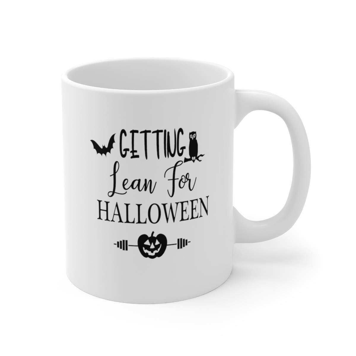 Getting Lean for Halloween Fitness Ceramic Mug 11oz