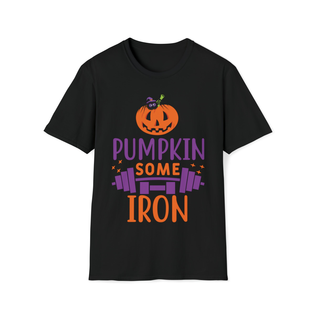 Pumpkin Some Iron Fitness Unisex Softstyle T-Shirt